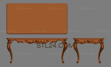 Комплекты мебели (KMB_0280) 3D модель для ЧПУ станка