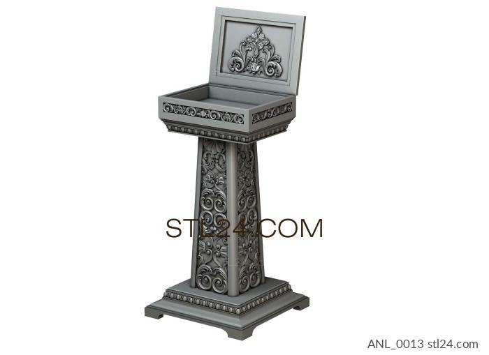 Lecterns (ANL_0013) 3D models for cnc