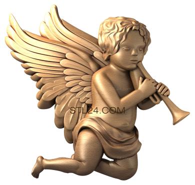 Angels (The trumpeter, AN_0002) 3D models for cnc