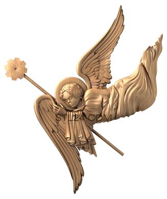 3d модели ангелы (Печаль, AN_0009) 3D модель для ЧПУ станка