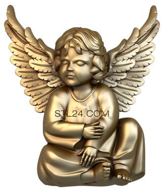 3d модели ангелы (AN_0026) 3D модель для ЧПУ станка