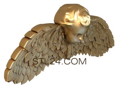 3d модели ангелы (AN_0056) 3D модель для ЧПУ станка