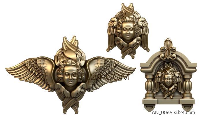 Angels (AN_0069) 3D models for cnc