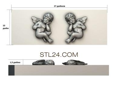 3d модели ангелы (AN_0072) 3D модель для ЧПУ станка