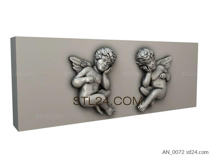 Angels (AN_0072) 3D models for cnc