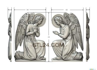 3d модели ангелы (AN_0073) 3D модель для ЧПУ станка