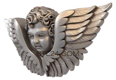 3d модели ангелы (AN_0074) 3D модель для ЧПУ станка