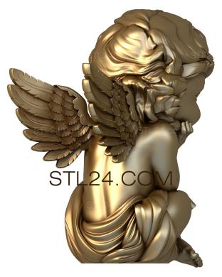 3d модели ангелы (AN_0075) 3D модель для ЧПУ станка