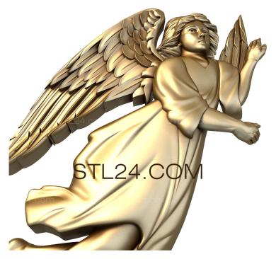 3d модели ангелы (AN_0076) 3D модель для ЧПУ станка