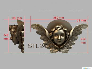 3d модели ангелы (AN_0077) 3D модель для ЧПУ станка