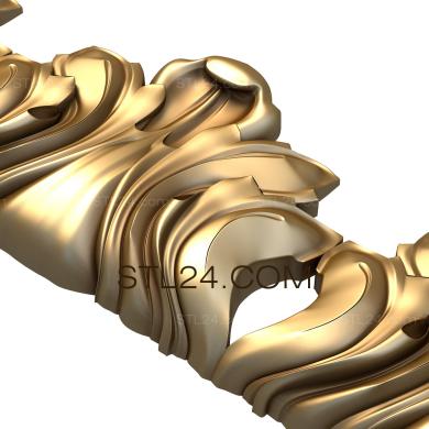 Багеты (Акантовые фонтаны, BG_0059) 3D модель для ЧПУ станка