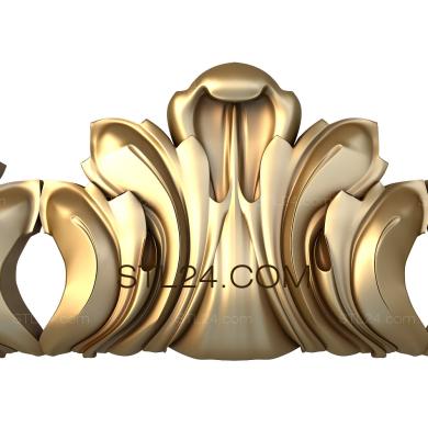 Багеты (Акантовые фонтаны, BG_0059) 3D модель для ЧПУ станка