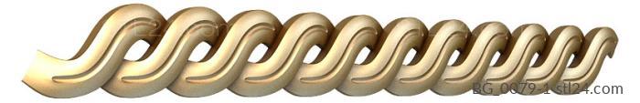 Baguette (Simple braid, BG_0079-1) 3D models for cnc