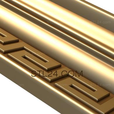 Багеты (Греческий с выступом, BG_0346) 3D модель для ЧПУ станка