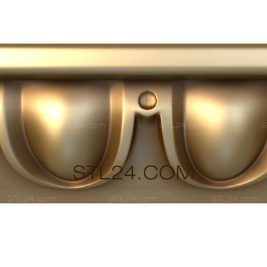 Багеты (Ряд медальонов, BG_0426) 3D модель для ЧПУ станка
