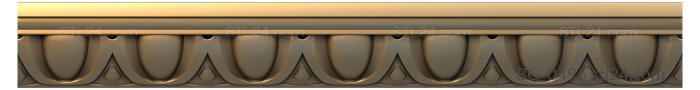 Багеты (Овальные окошки-1, BG_0496) 3D модель для ЧПУ станка