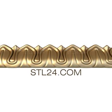 Baguette (Flames, BG_0532) 3D models for cnc