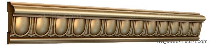 Baguette (Oval stained glass windows-1, BG_0566-1) 3D models for cnc