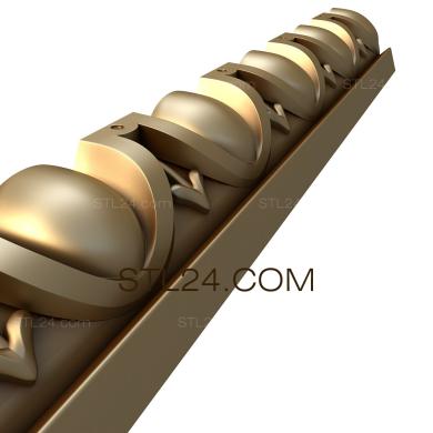 Багеты (Витражы и стрелы, BG_0628) 3D модель для ЧПУ станка
