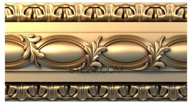 Baguette (A row of medallions, BG_0650) 3D models for cnc