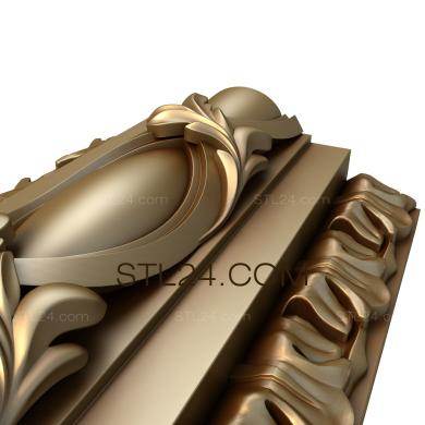 Багеты (Ряд медальонов, BG_0650) 3D модель для ЧПУ станка