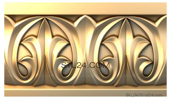 Багеты (Царская корона, BG_0670) 3D модель для ЧПУ станка