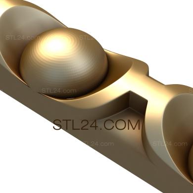 Baguette (Pearl finish, BG_0719) 3D models for cnc