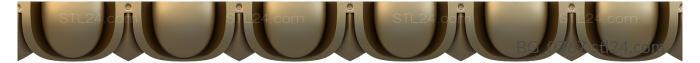 Baguette (Truncated ovals, BG_0767) 3D models for cnc