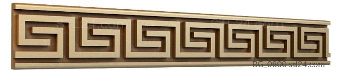 Baguette (Greek ornament 2, BG_0800) 3D models for cnc
