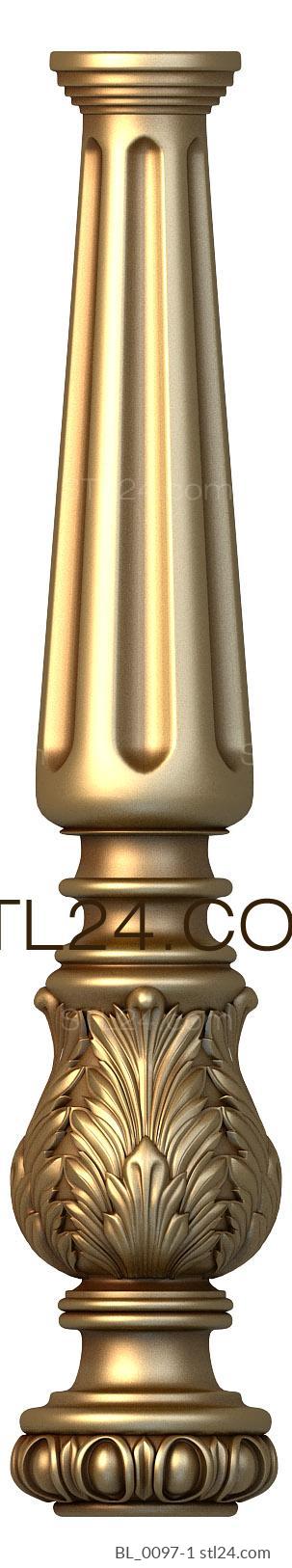 Balusters (BL_0097-1) 3D models for cnc
