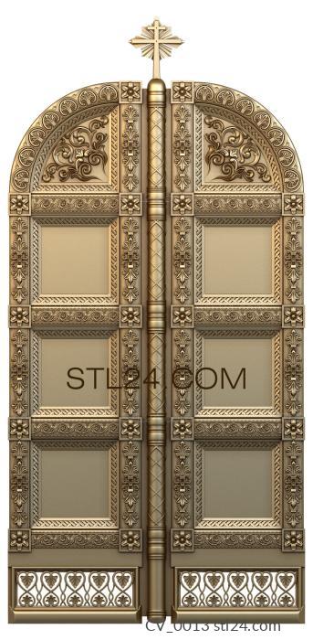 Царские врата (CV_0013) 3D модель для ЧПУ станка