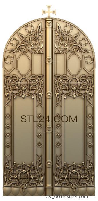 Царские врата (CV_0015) 3D модель для ЧПУ станка