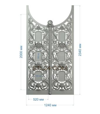 Царские врата (CV_0043) 3D модель для ЧПУ станка