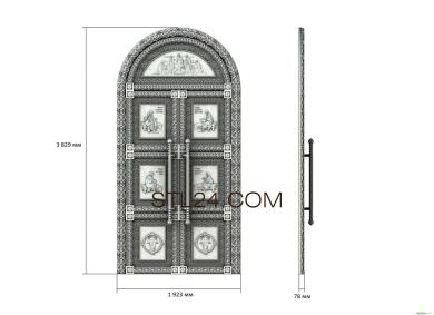 Царские врата (CV_0059) 3D модель для ЧПУ станка