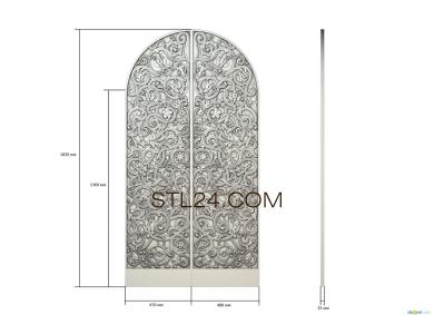 Царские врата (CV_0060) 3D модель для ЧПУ станка