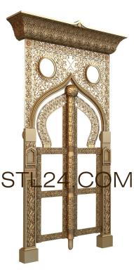 Царские врата (CV_0076) 3D модель для ЧПУ станка