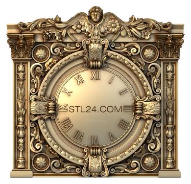 Часы (3d stl модель настенных часов, файл для чпу станка, CH_0036) 3D модель для ЧПУ станка