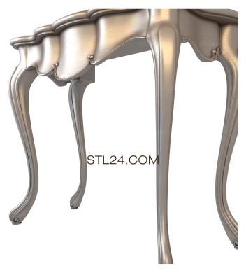 Консольные столы (KN_0175) 3D модель для ЧПУ станка