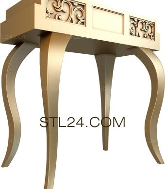 Консольные столы (KN_0198) 3D модель для ЧПУ станка