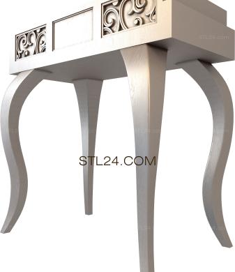 Консольные столы (KN_0198) 3D модель для ЧПУ станка