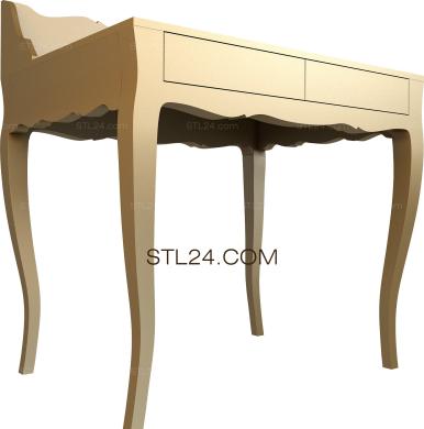 Консольные столы (KN_0201) 3D модель для ЧПУ станка