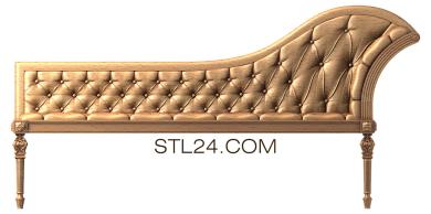 Диваны (stl модель дивана-кушетки, DIV_0038) 3D модель для ЧПУ станка