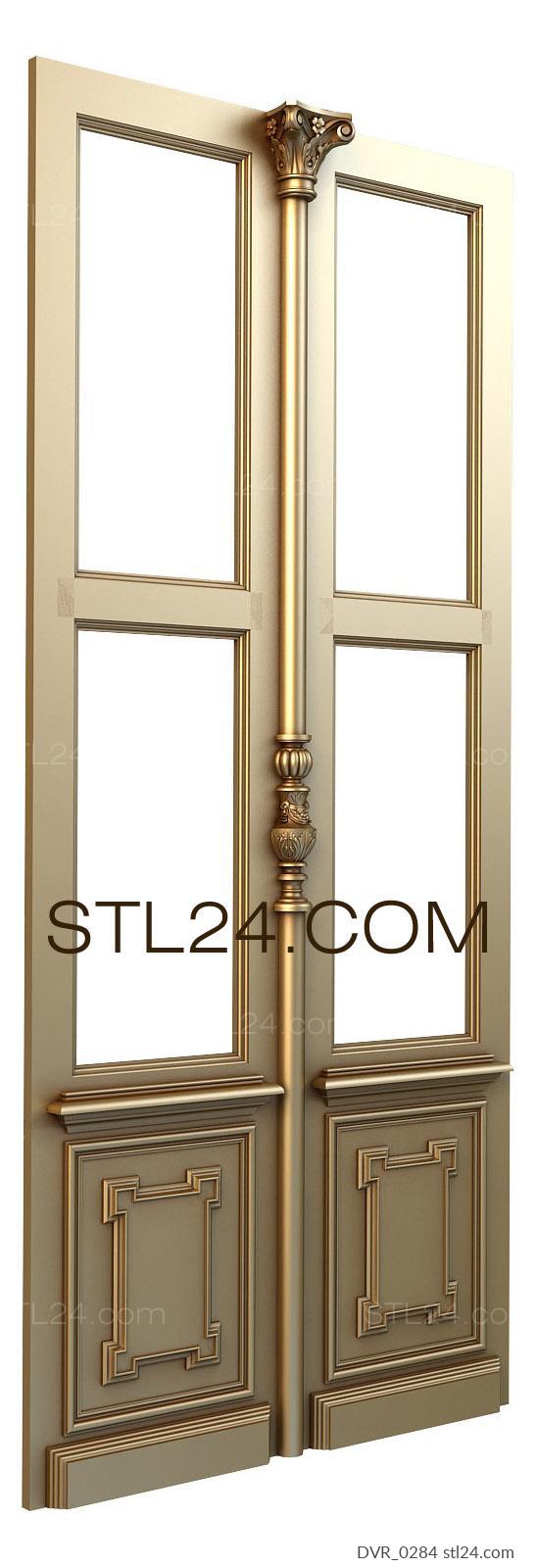 Doors (3d model of door carved for cnc, stl file, DVR_0284) 3D models for cnc