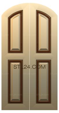 Двери резные (3д модель двери (stl), DVR_0289) 3D модель для ЧПУ станка
