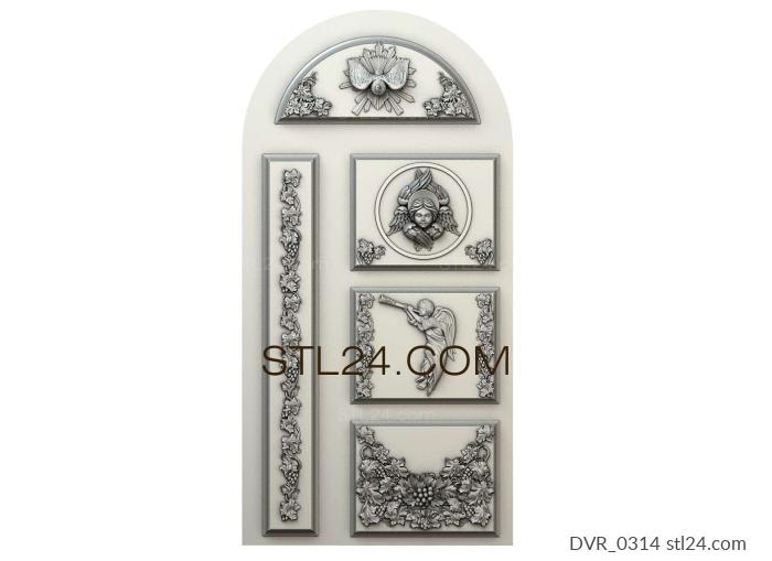Doors (DVR_0314) 3D models for cnc