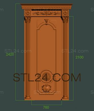 Двери резные (DVR_0364) 3D модель для ЧПУ станка
