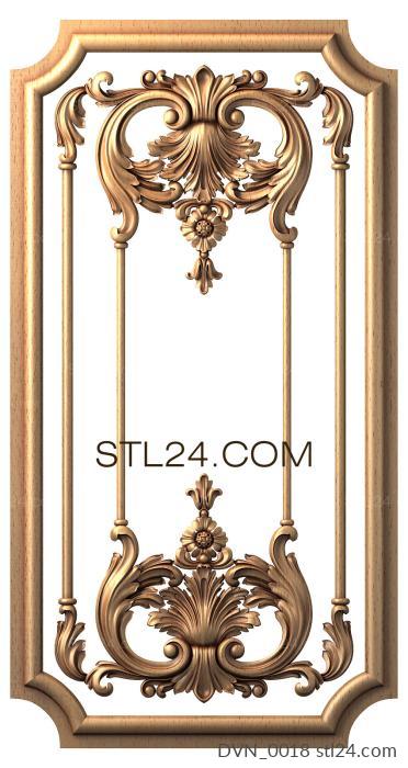 Door covers (DVN_0018) 3D models for cnc