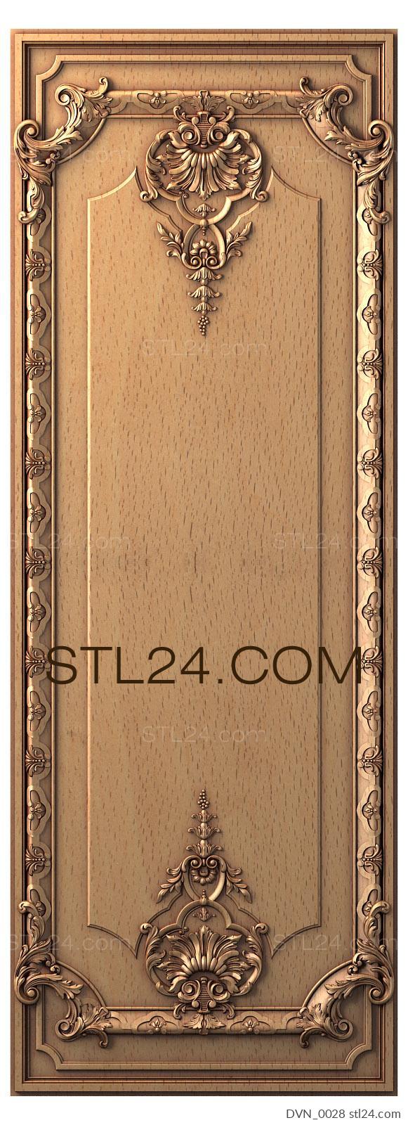 Door covers (DVN_0028) 3D models for cnc