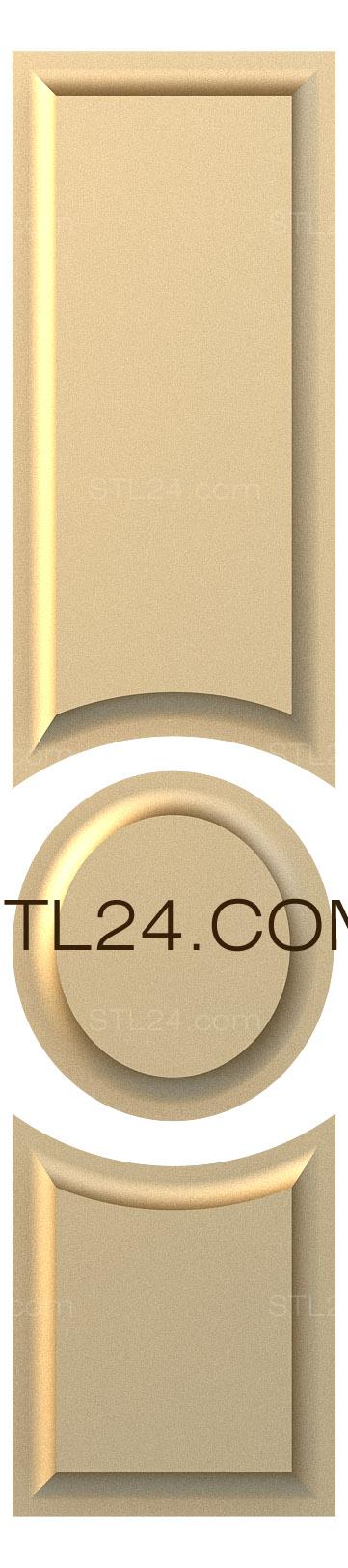 Дверные накладки (DVN_0081-1) 3D модель для ЧПУ станка