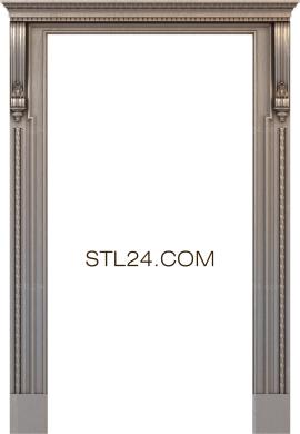 Дверные накладки (DVN_0093-9) 3D модель для ЧПУ станка